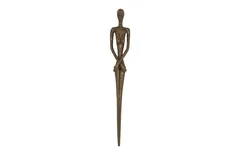 Lottie Wall Sculpture, Resin, Bronze Finish