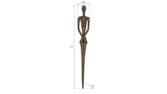 Lottie Wall Sculpture, Resin, Bronze Finish