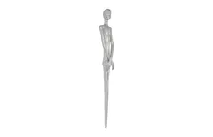 Lloyd Wall Sculpture, Resin, Silver Leaf