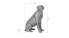 Labrador, Sitting, Liquid Silver