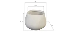Amorphous Planter, Small, White