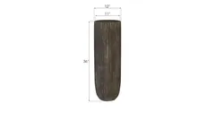 Fluted Planter, Large, Gray