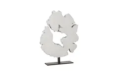 Lava Slice Sculpture on Stand, Resin, Stainless Steel