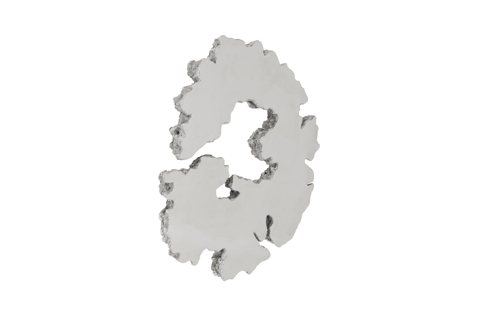 Lava Slice Wall Art, Resin, Stainless Steel, LG