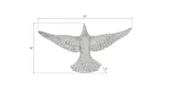 Dove Wall Art, Silver Leaf
