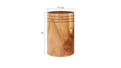 Groove Pedestal, Round