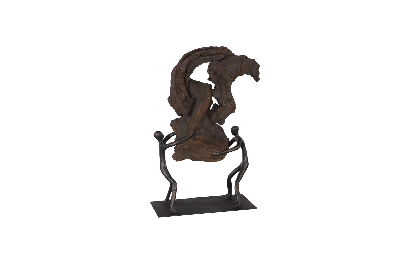 Atlas Tabletop Sculpture, Freeform High Lift, With Base