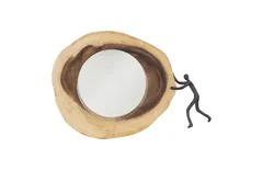 Atlas Cross Cut Mirror, Small, Right Side Full Body