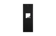 Atlas Wall Decor, Rectangle, Black