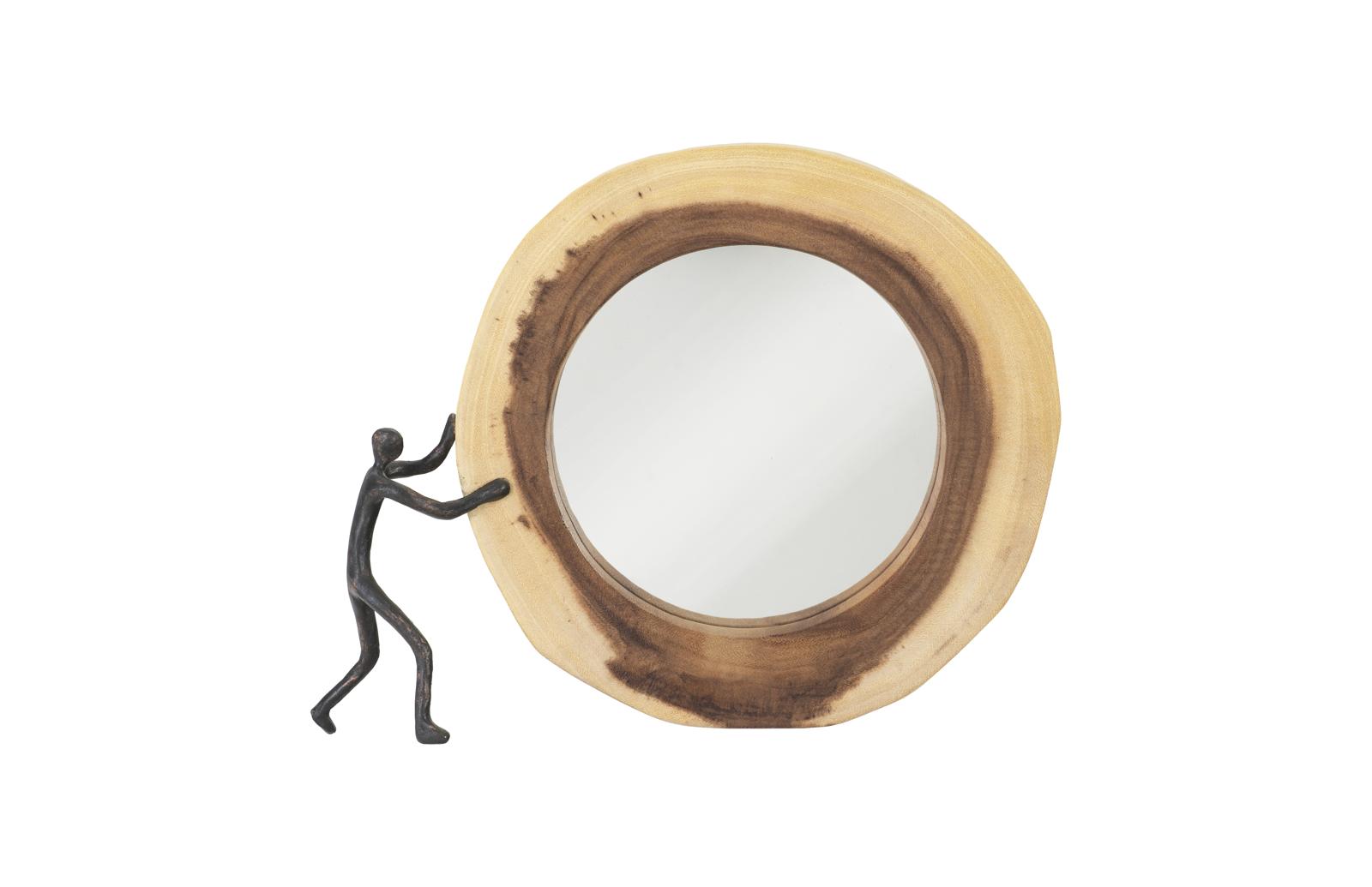 Atlas Cross Cut Mirror, Small, Left Side Full Body