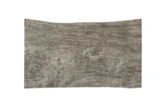 Waterfall Desk, Gray Stone, Acrylic Leg
