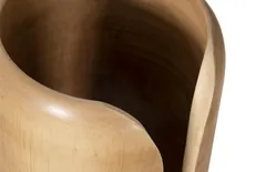 Interval Wood Vase, Natural, Small