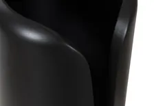Interval Wood Vase, Black, Large