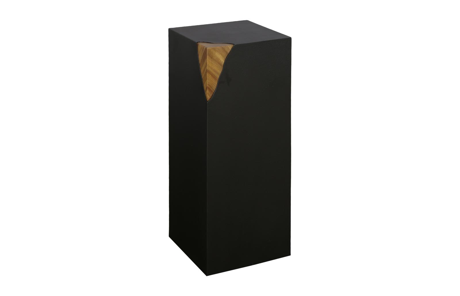 Cornered Pedestal, Natural, Iron