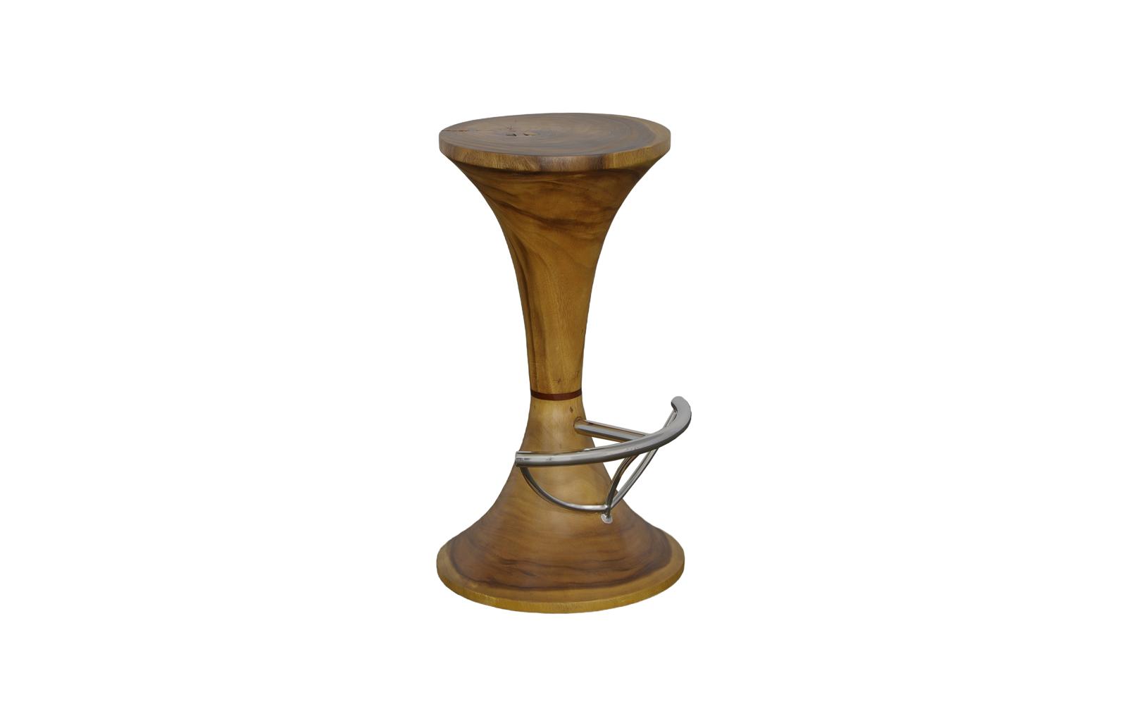 Marley Bar Stool, Chamcha Wood , Natural
