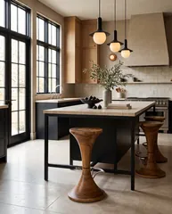 Marley Bar Stool, Chamcha Wood , Natural