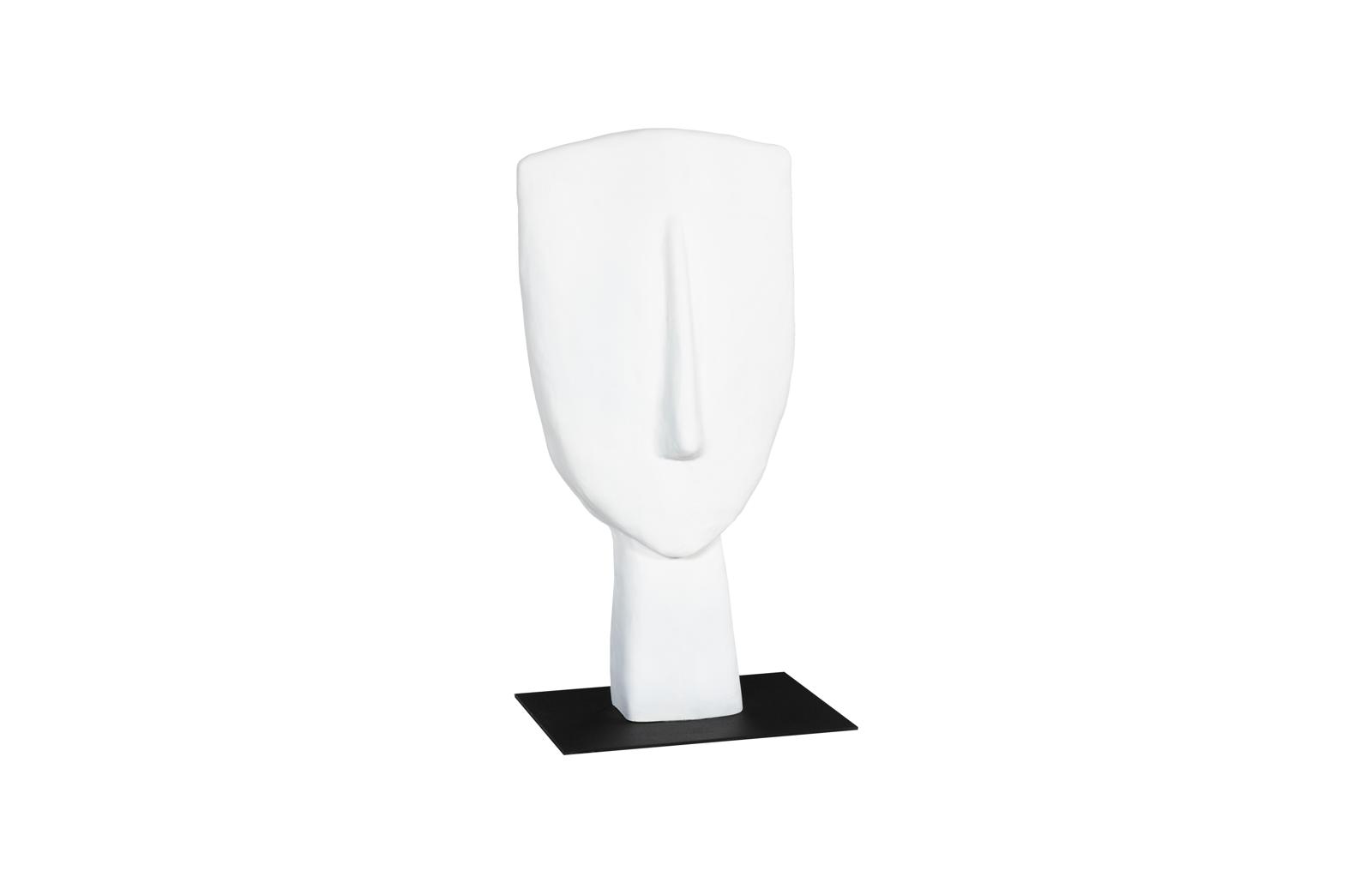 Cycladic Head Sculpture, Classic, White, Small