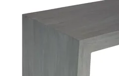 Waterfall Console Table, Weathered Gray