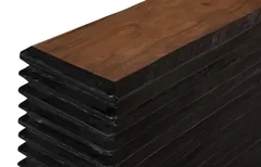 Layered Console Table, Burnt, Natural