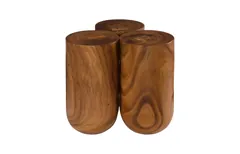 Triflora Side Table, Natural, Small