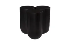 Triflora Side Table, Black, Small