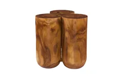 Triflora Side Table, Natural, Large