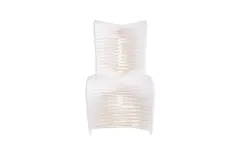 Seat Belt Dining Chair, High Back, White/Off-White