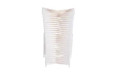 Seat Belt Dining Chair, High Back, White/Off-White