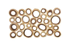 Chuleta Rings Wall Art, Chamcha Wood, Rectangular