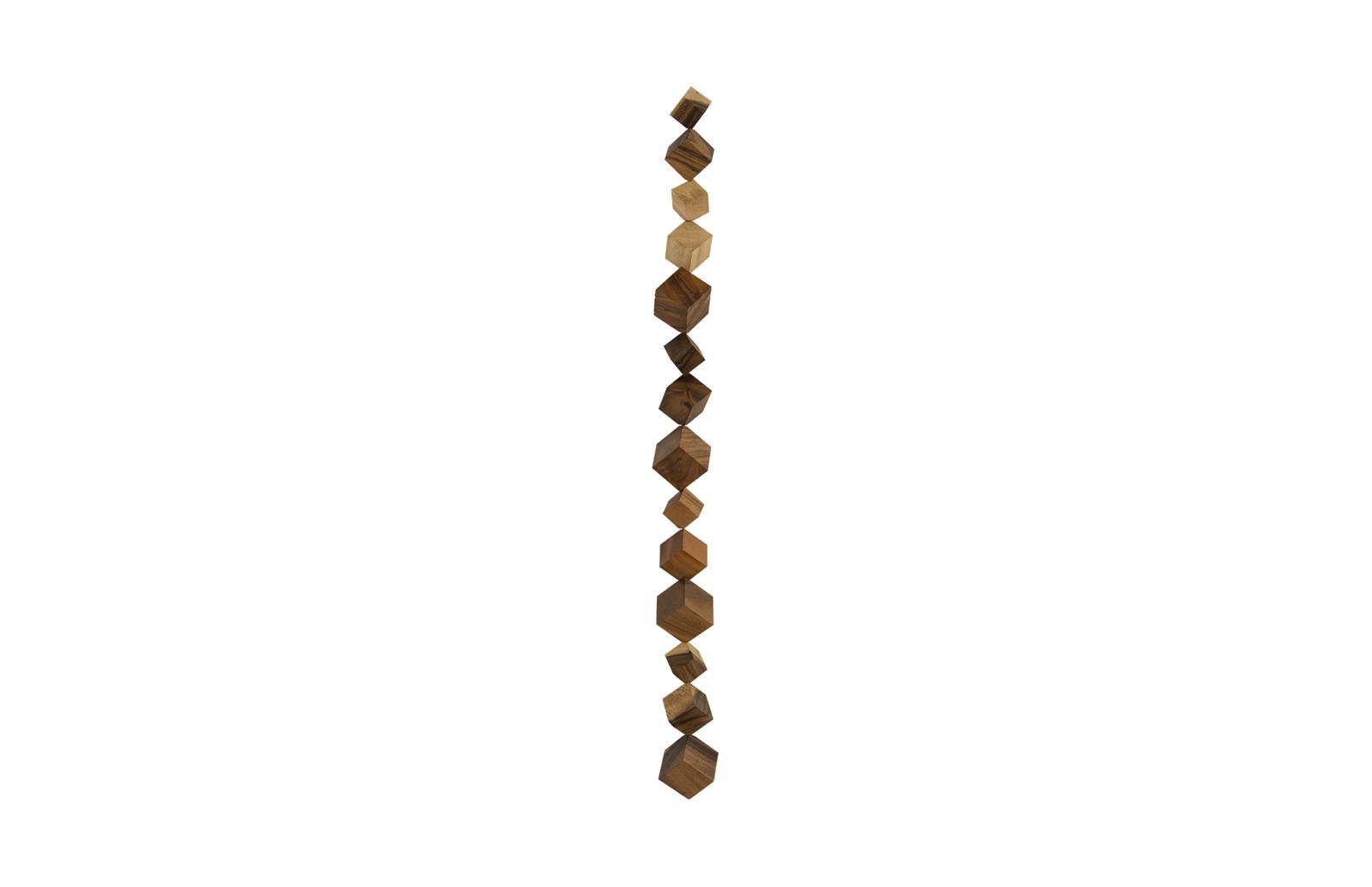 Dice Wall Art, Chamcha Wood, Natural