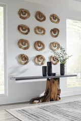 Swirl Wall Tile, Teak Wood, Assorted