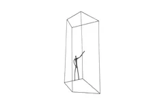 Perspective Wall Art, Rectangular, Standing Left