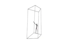 Perspective Wall Art, Rectangular, Standing Left