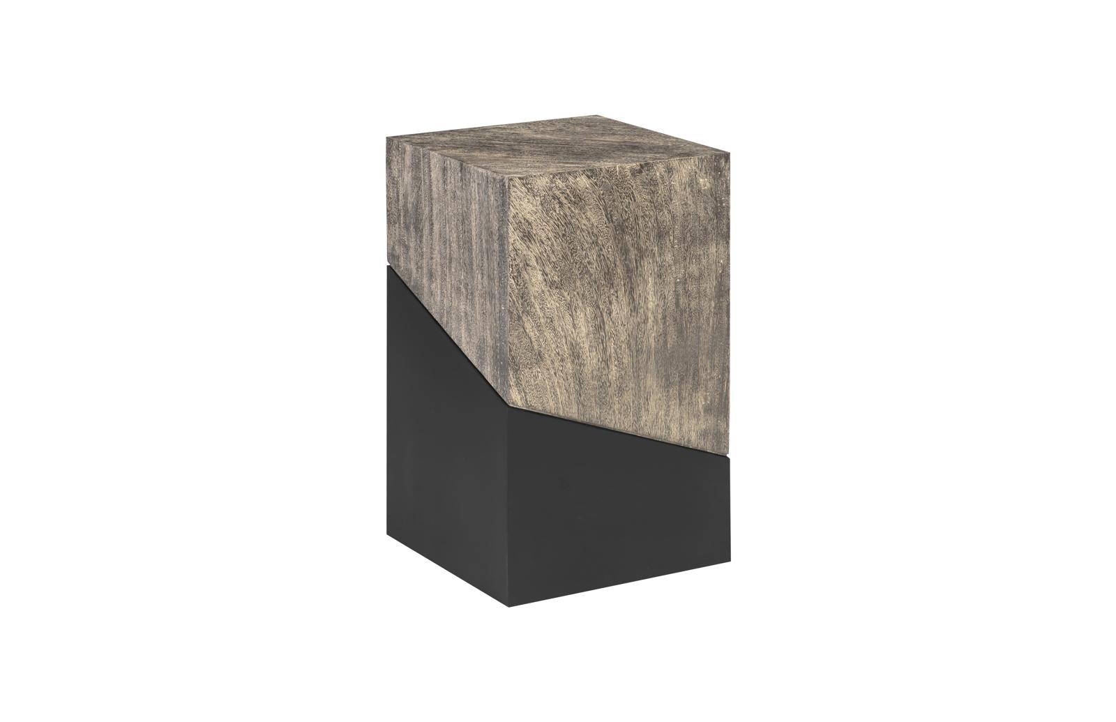 Geometry Side Table, Gray Stone