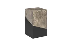 Geometry Side Table, Gray Stone