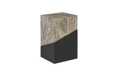 Geometry Side Table, Gray Stone