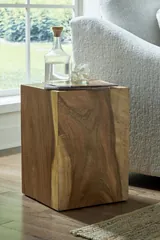 Rectangular Pedestal, Small, Natural