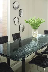 Cayman Dining Chair, Black, Stainless Steel Legs