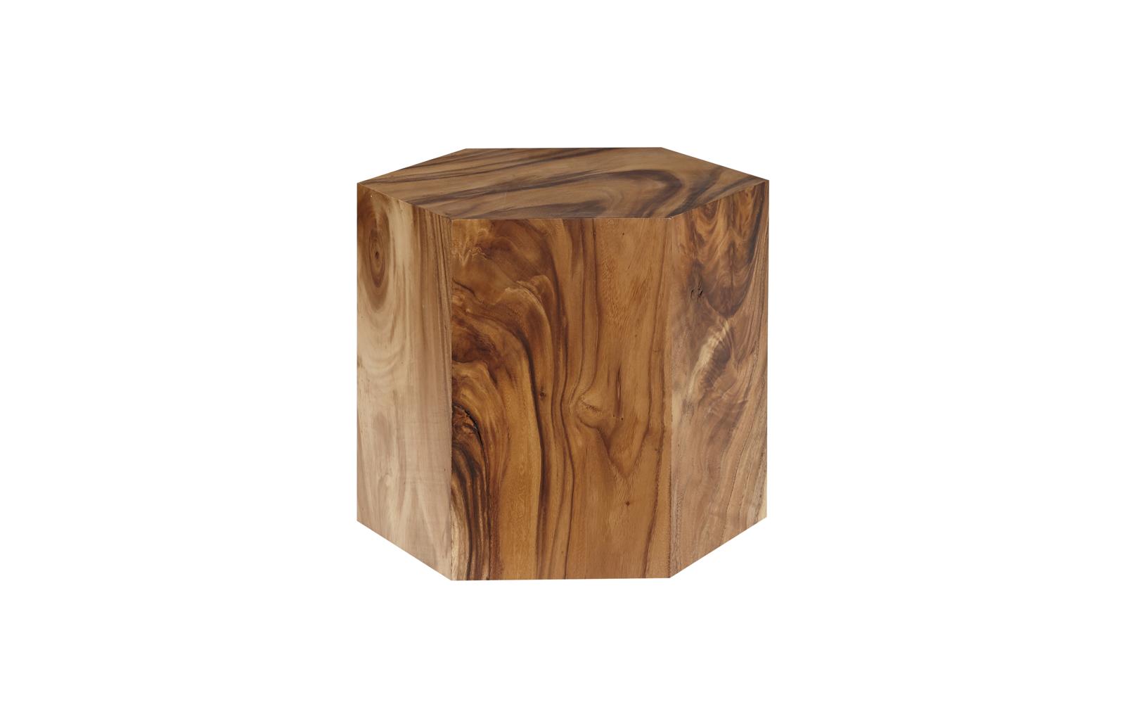 Honeycomb Side Table, Chamcha Wood, SM