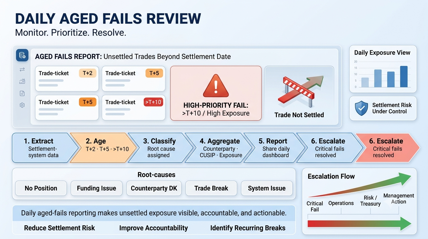 Daily Aged Fails Reporting and Review (Monitoring and Control of Unsettled Trades)