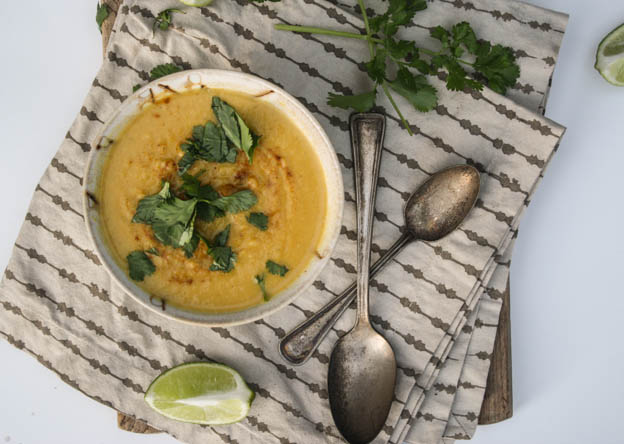Curried Cauliflower And Chickpea Soup