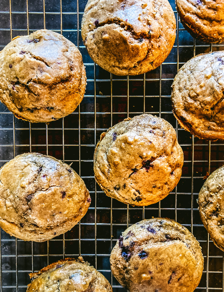 Triple Berry Buckwheat Muffins