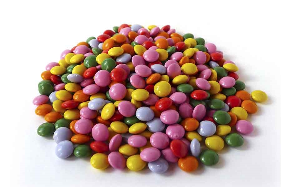 Tarro Mini Grageado de Chocolate 2,5 kg - Como Mini Lacasitos Coloridos