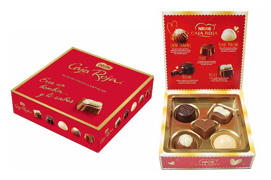 c/ BOMBONES MINI CAJA ROJA 43gr 12 uni NESTLE