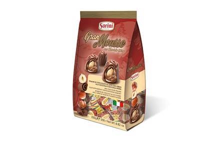 Bombones Gran Mousse Sorini 250g - Chocolate con Leche y Avellana Entera Crujiente