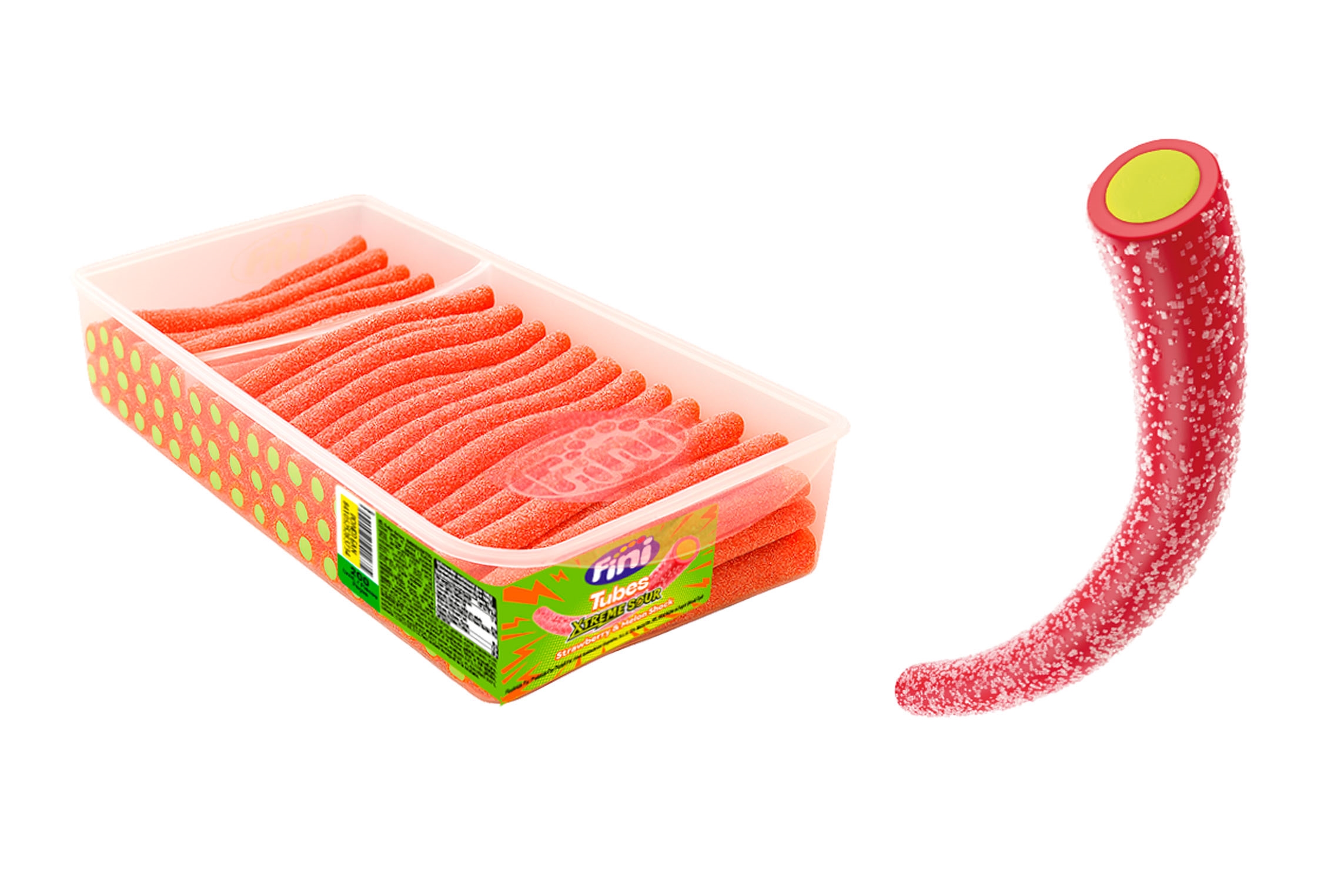 RELLENITOS TUBE XTREME FRESA MELON 200 u FINI