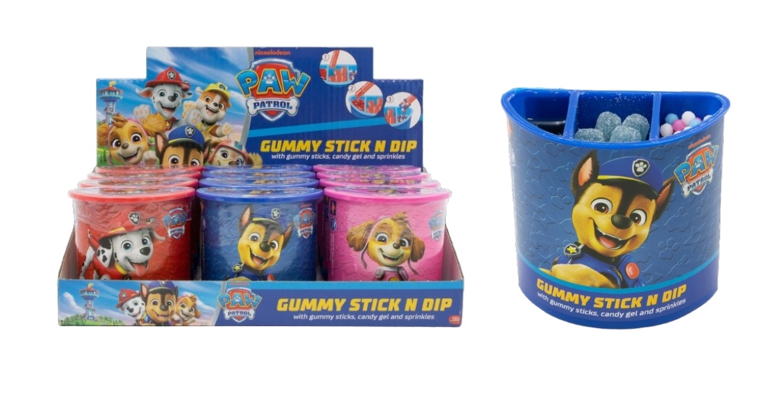 PAW PATROL STICK AND DIP  12un BIP CANDY
