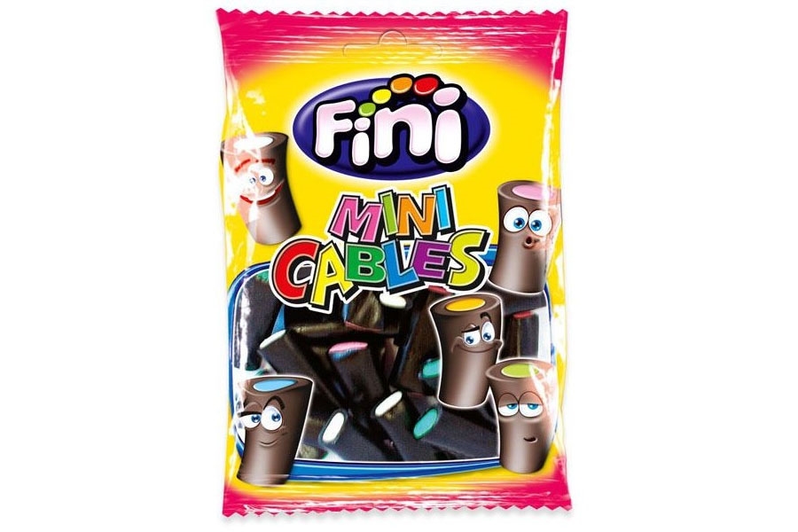 bolsitas FINI MINI CABLES  RELLENO STDOS / NEGRO 12 u 100 gr
