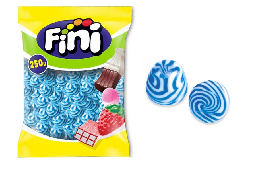 250 u BESOS ESPIRAL FRAMBUESA  FINI SG PVA 5