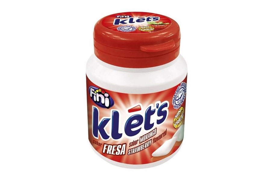 ojo BOTE 6u CHICLET KLET'S FRESA 70 piezas FINI